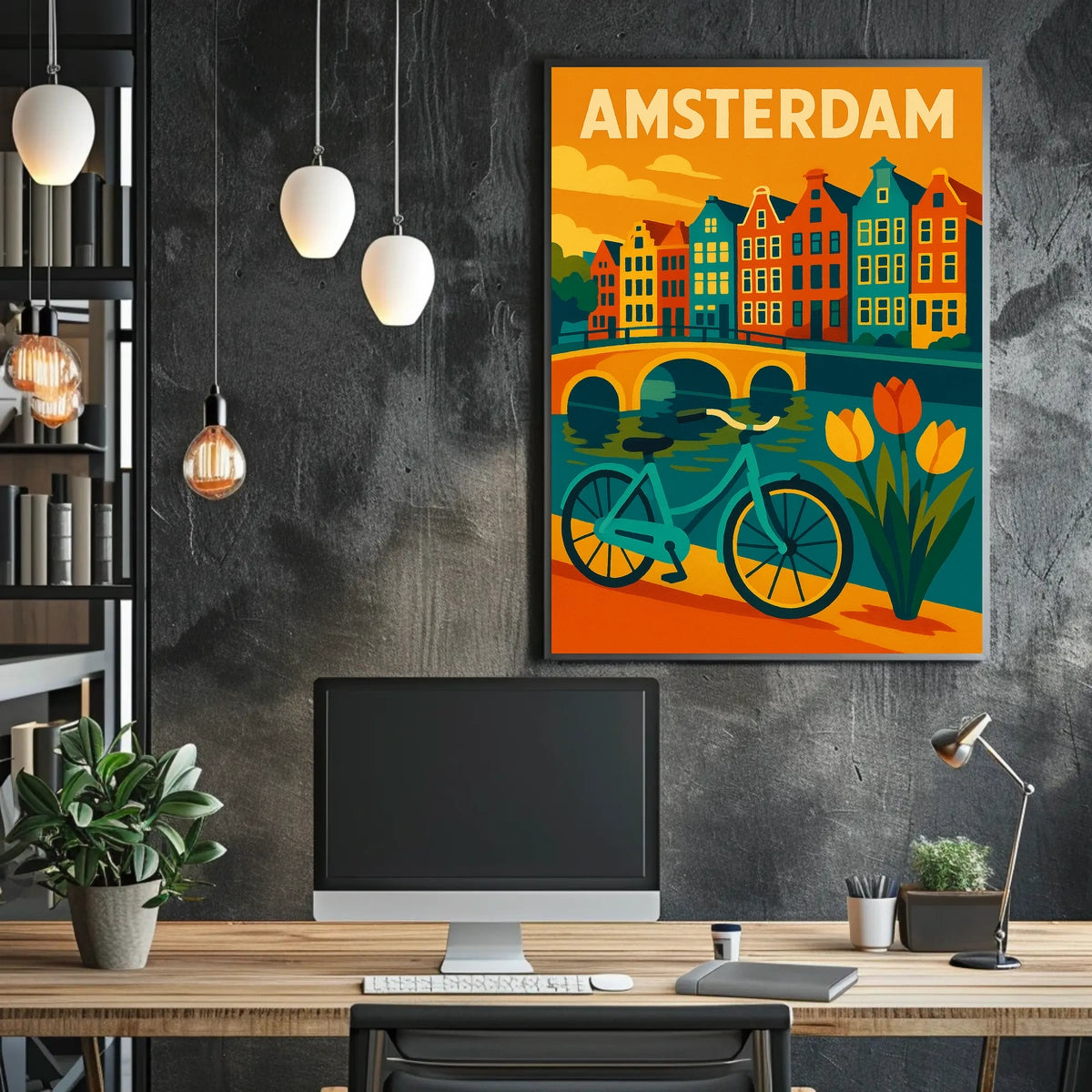 Amsterdam Cityscape Poster