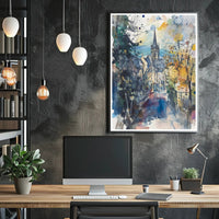 Autumn in Town Poster PosterGoat