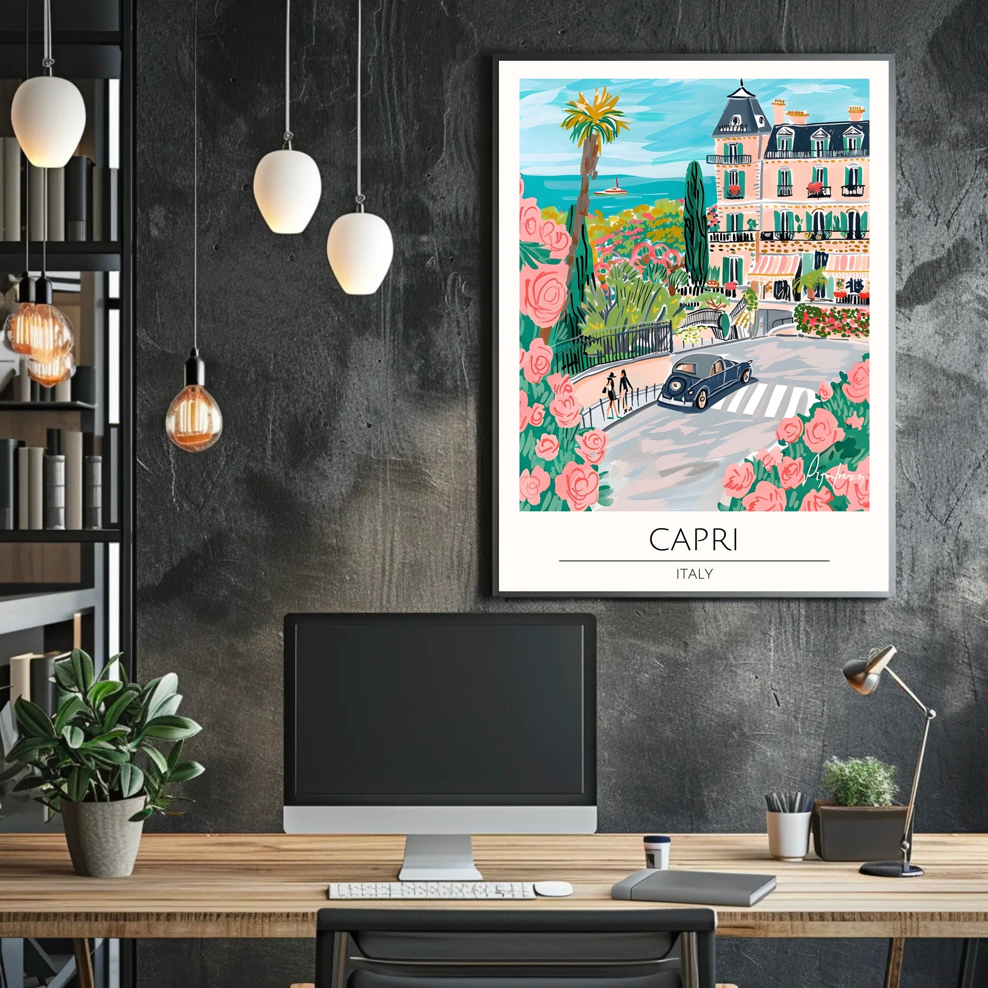 Vibrant Capri Poster PosterGoat