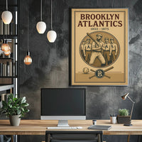 Brooklyn Atlantics Vintage Baseball Poster PosterGoat