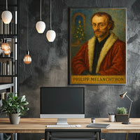 Philipp Melanchthon Stylized Portrait Historical or Presidential Poster
