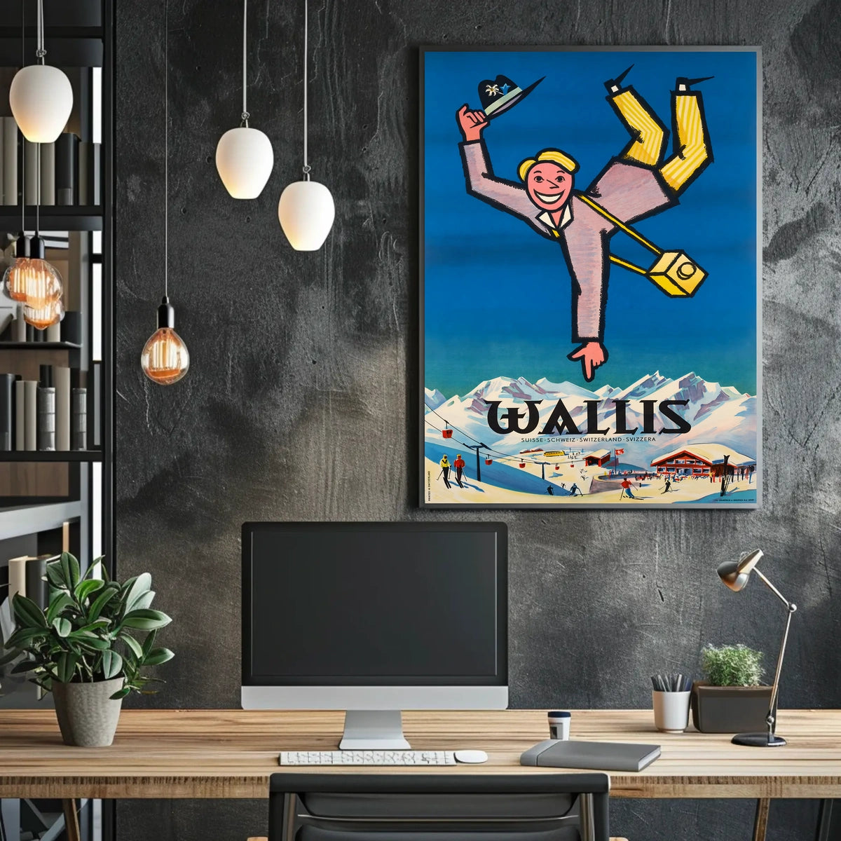 Wallis Swiss Adventure Awaits Poster
