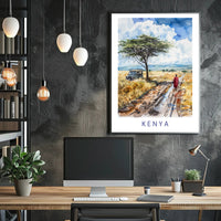 Kenya Savanna Adventure Cultural or Heritage Poster PosterGoat