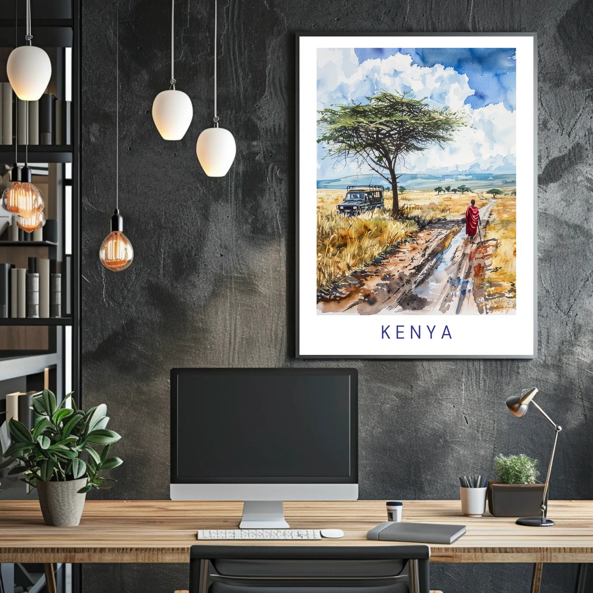 Kenya Savanna Adventure Cultural or Heritage Poster PosterGoat
