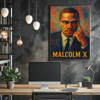 Malcolm X Iconic Portrait Poster