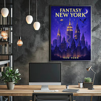 Fantasy New York Poster PosterGoat
