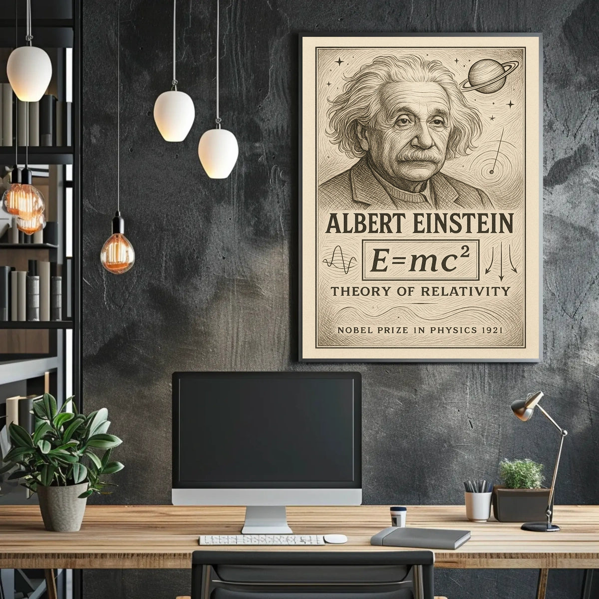 Albert Einstein Nobel Prize In Physics Poster