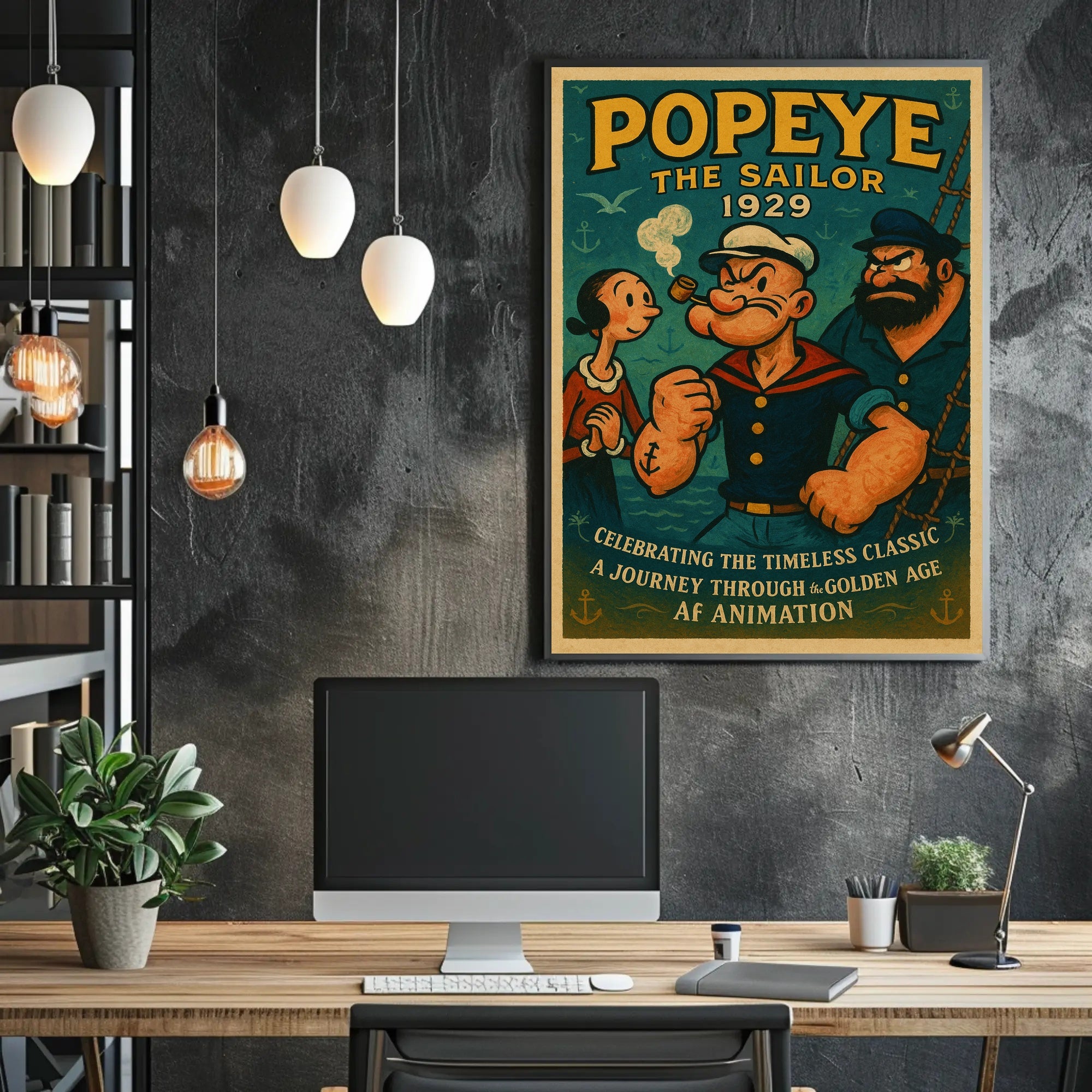 Popeye The Sailor Vintage Poster Print 1929