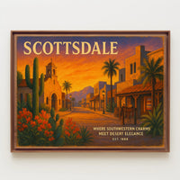 Scottsdale Southwestern Charms Travel Poster