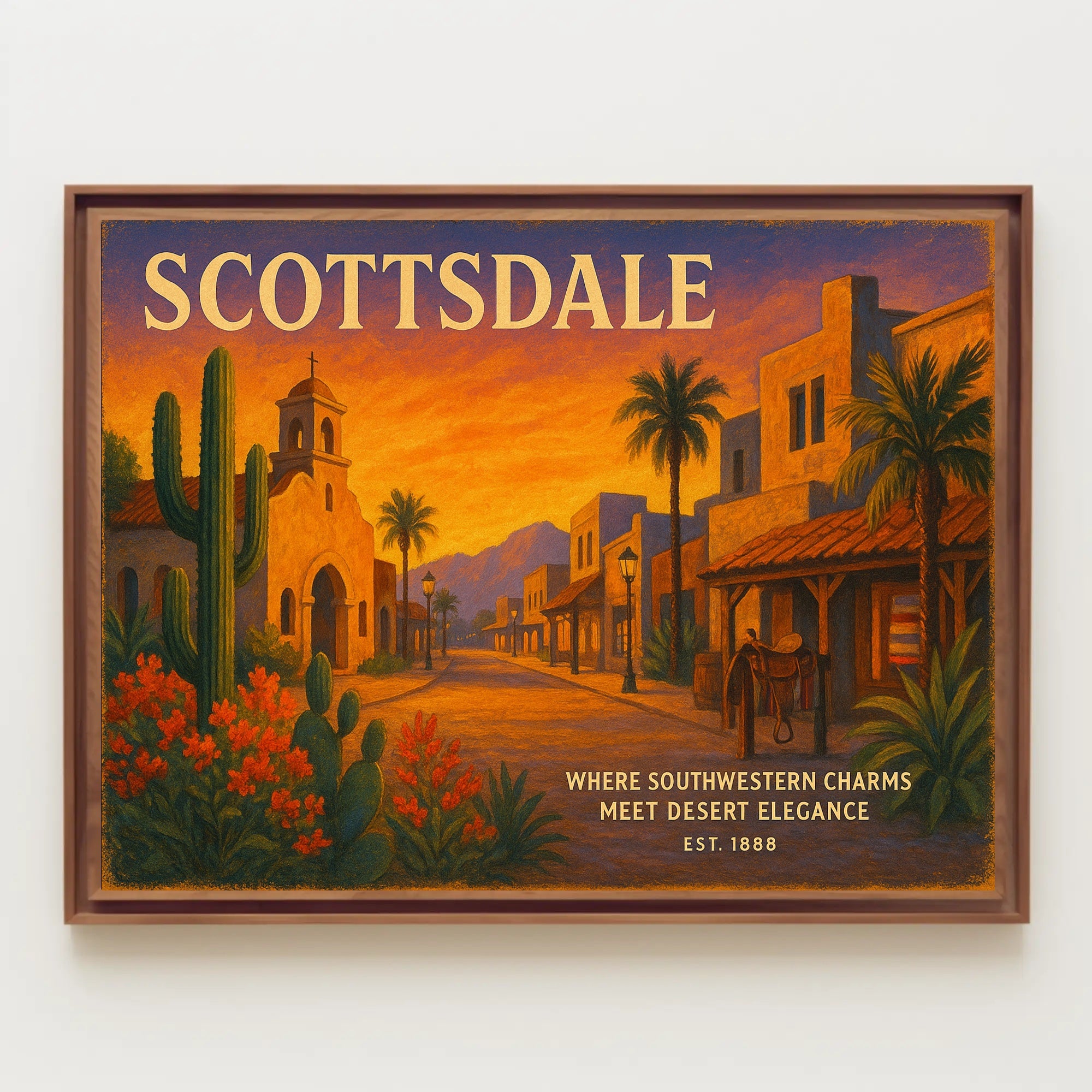Scottsdale Southwestern Charms Travel Poster