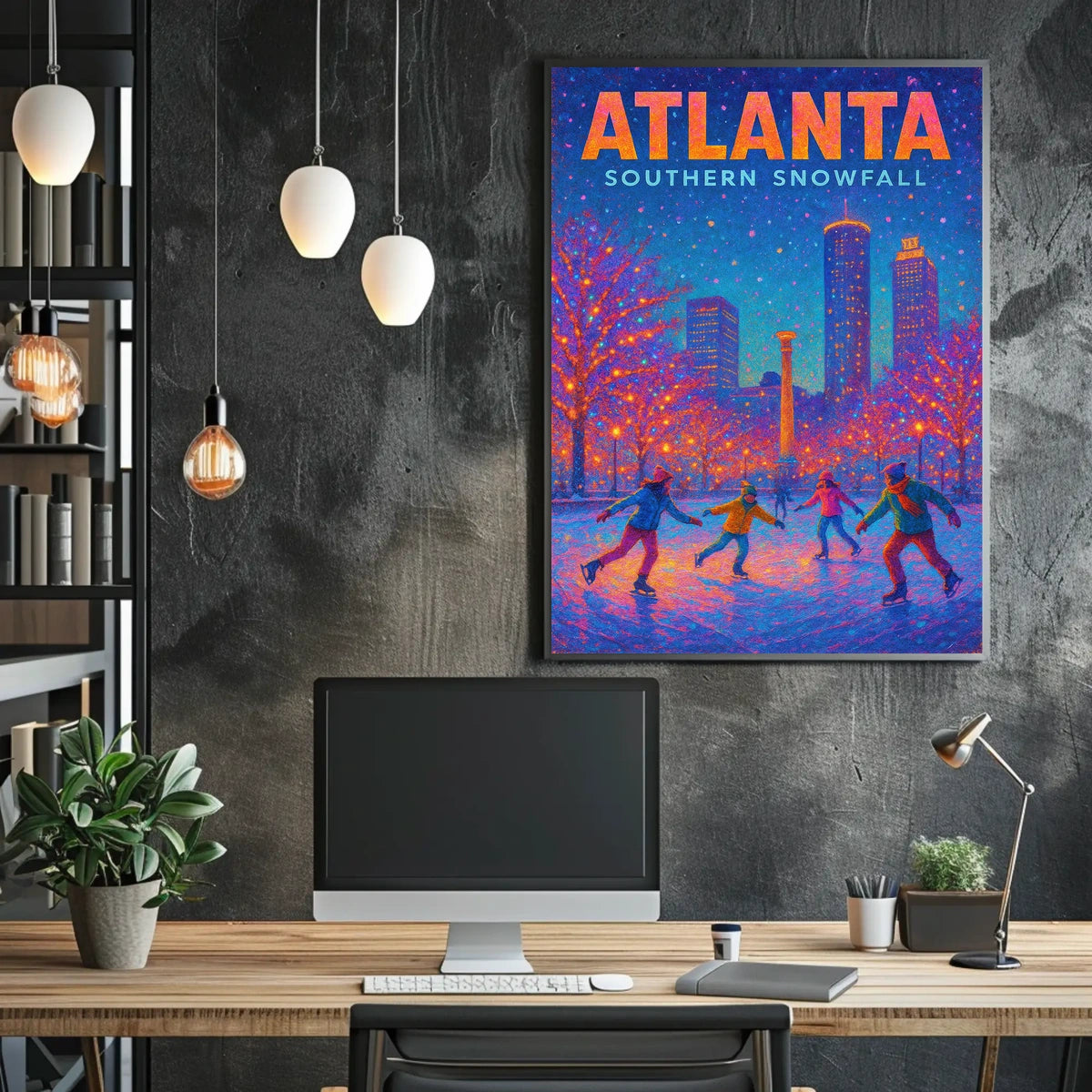 Atlanta Southern Snowfall Poster