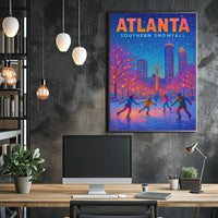 Atlanta Southern Snowfall Poster