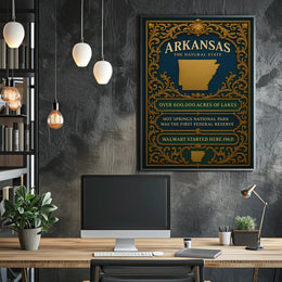 Arkansas The Natural State Poster