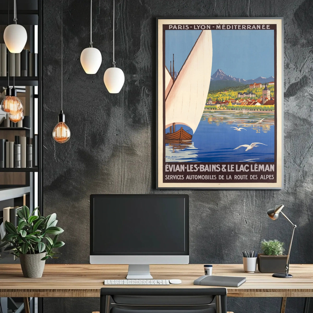 Evian-Les-Bains Le Lac Léman Travel Poster