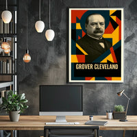 Grover Cleveland 22nd President of the United States Abstract Pop Poster