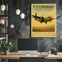 C-7 Caribou Legacy In Flight Poster Art PosterGoat