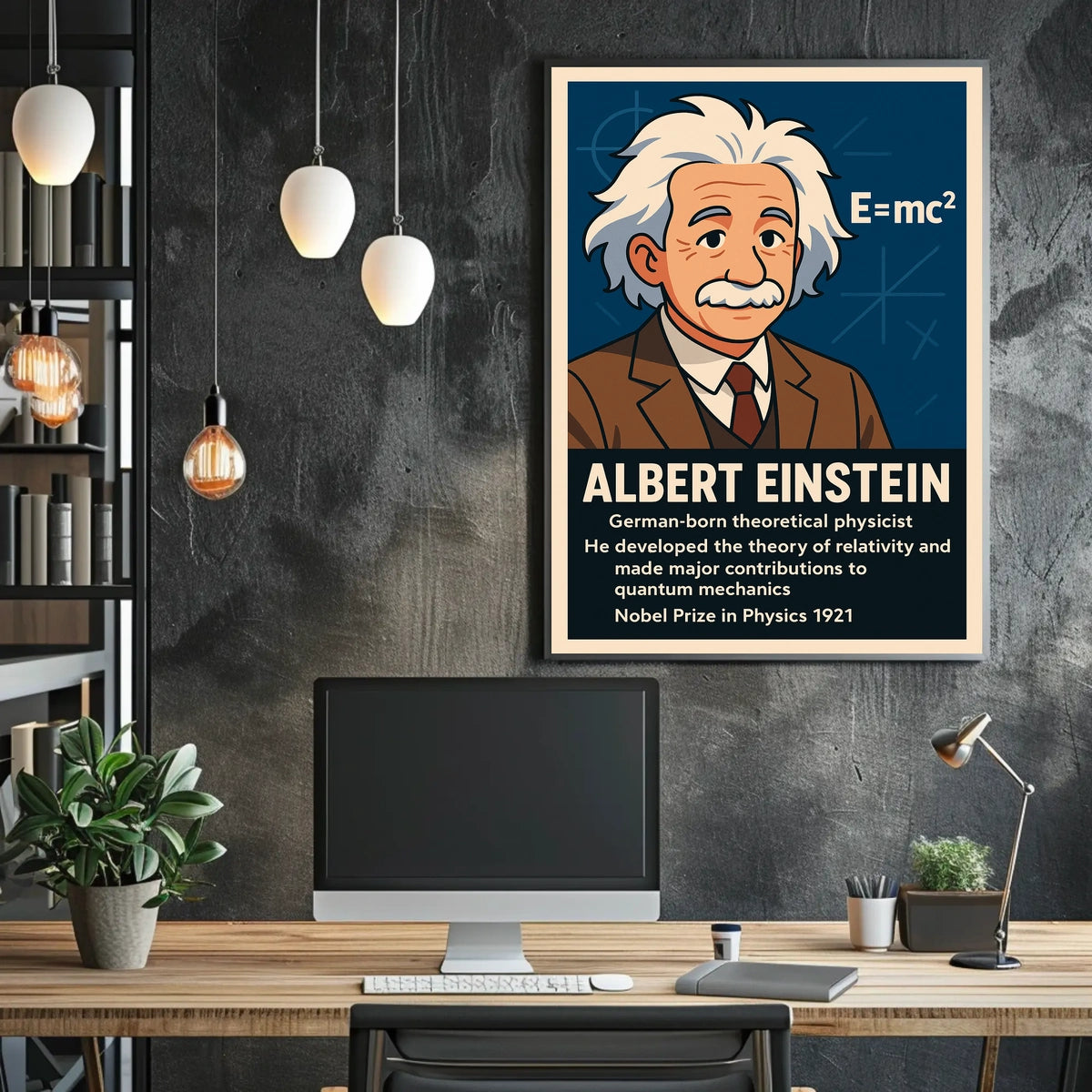 Albert Einstein Theoretical Physicist Poster