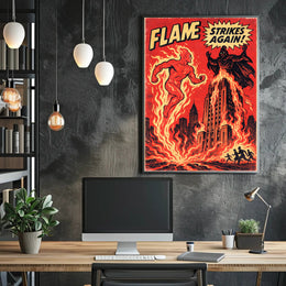 Flame Strikes Again! Poster PosterGoat