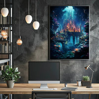 Enchanted Underwater City Poster