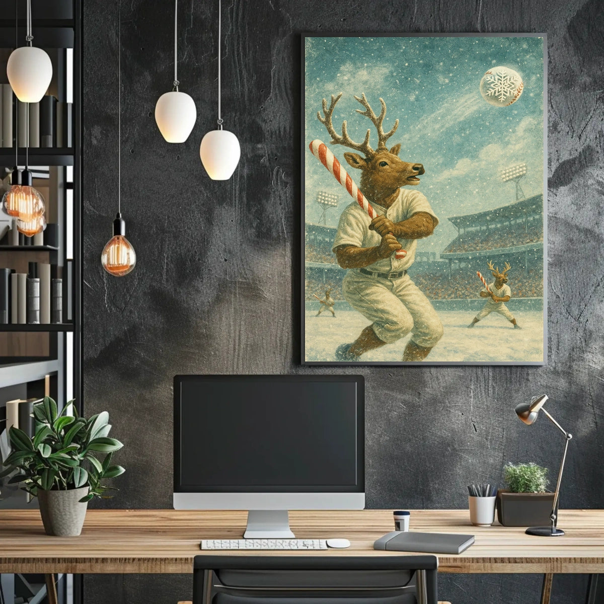 Winter Wonderland Baseball Poster