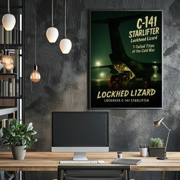 Lockheed C-141 T-Tailed Titan Military Recruitment Poster