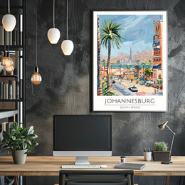 Vibrant Johannesburg Poster PosterGoat