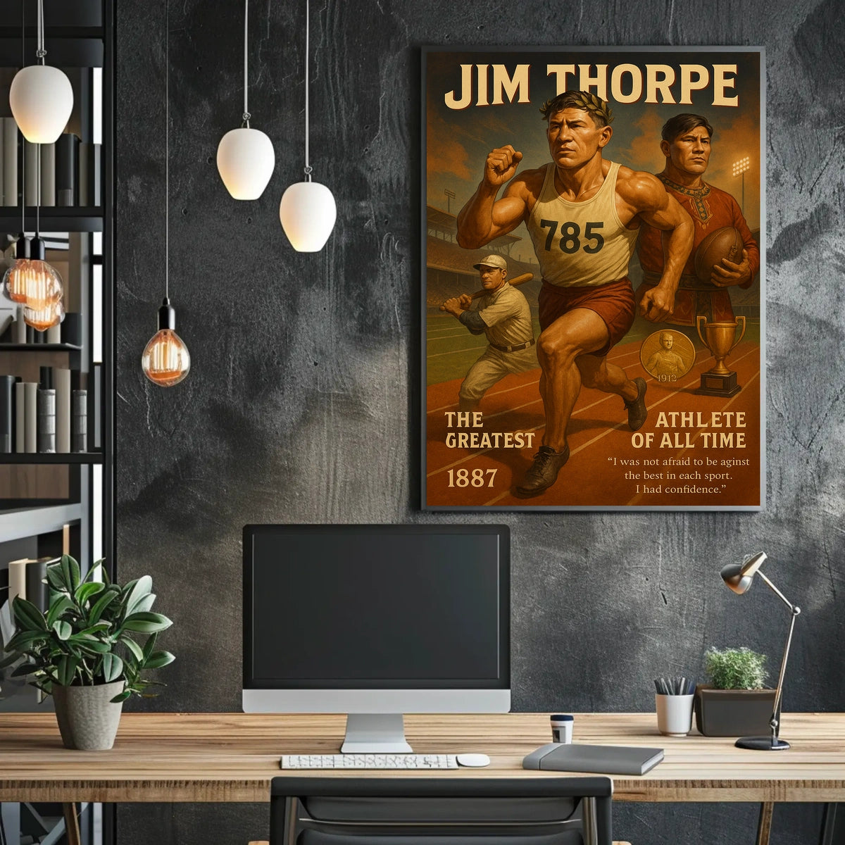 The Greatest Athlete of All Time Jim Thorpe Poster