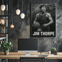 Jim Thorpe Legacy Minimalist Art Poster