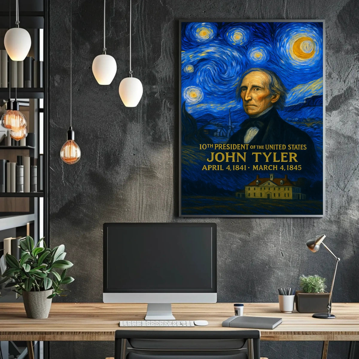 John Tyler 10th President of the United States Presidential Masterpiece Series Poster