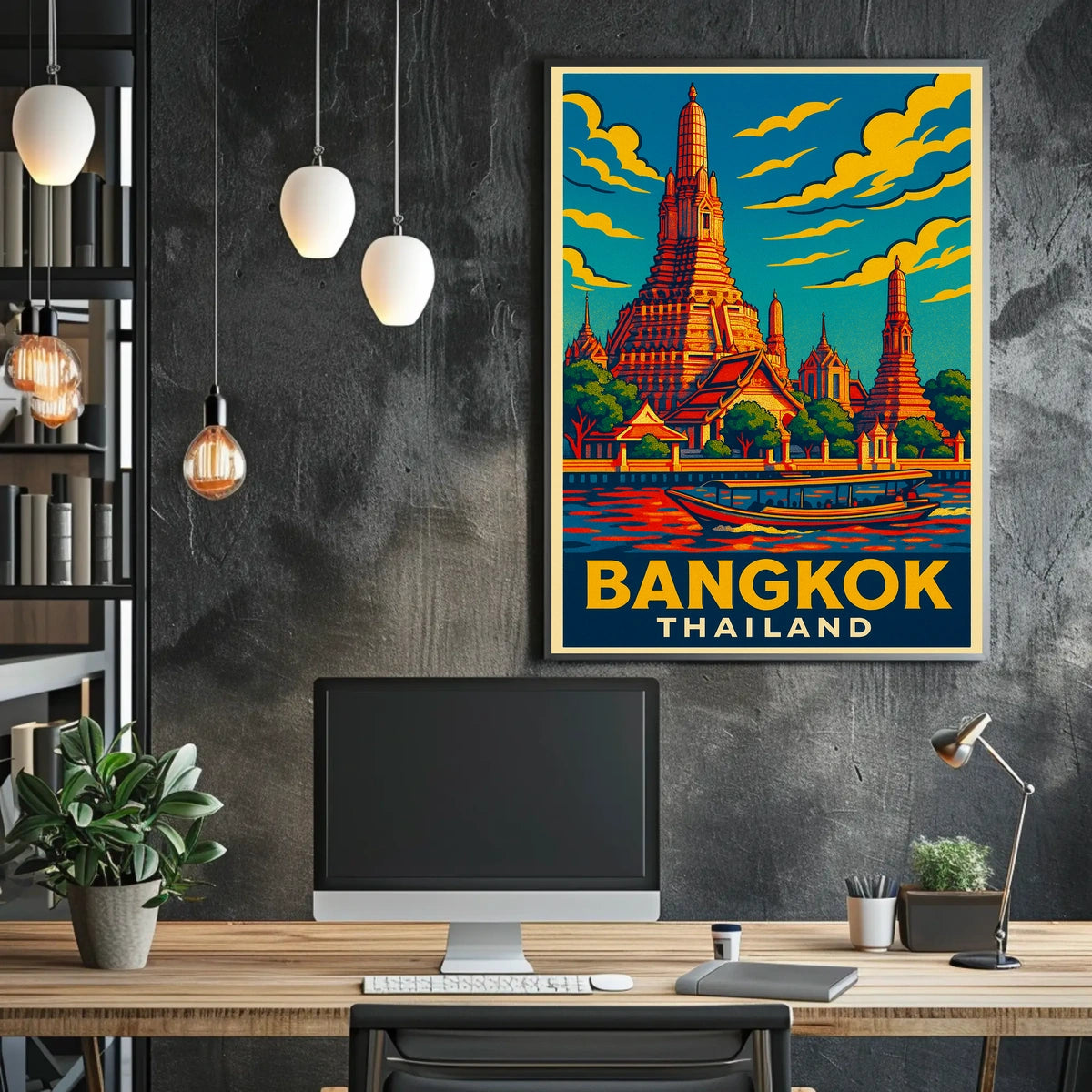 Bangkok Travel Poster
