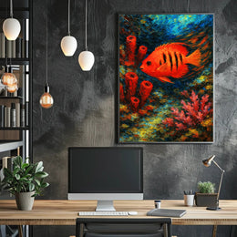 Vibrant Underwater World Poster PosterGoat