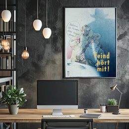 Cautionary Whisper Poster PosterGoat