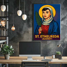 St. Ethelreda (Audrey) Poster