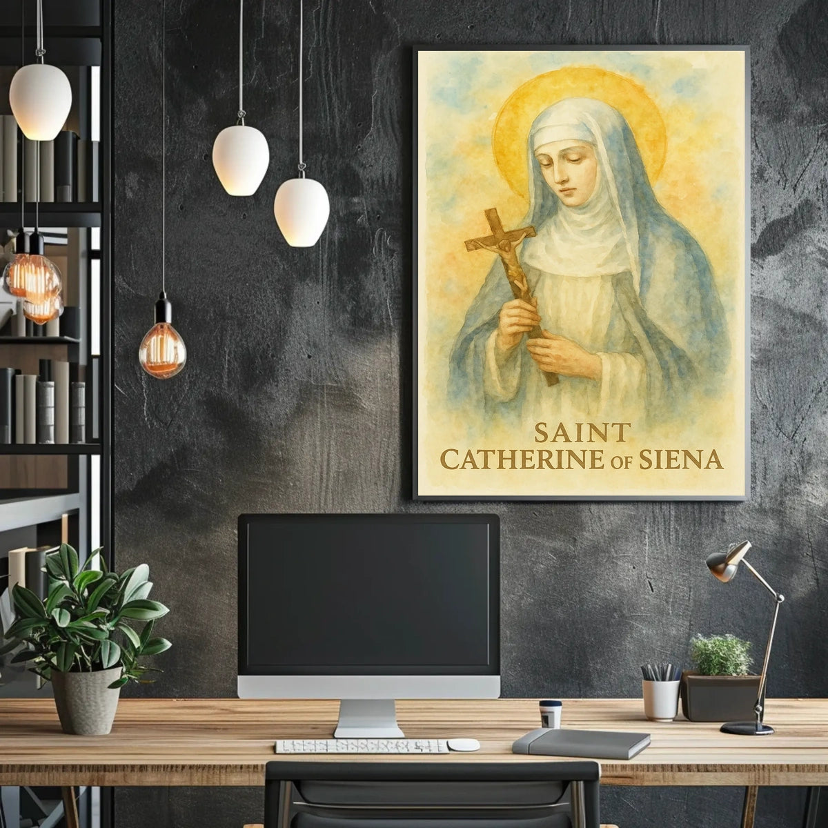 Saint Catherine Siena Poster