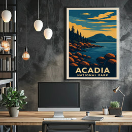 Acadia National Park Scenic Wanderlust Poster