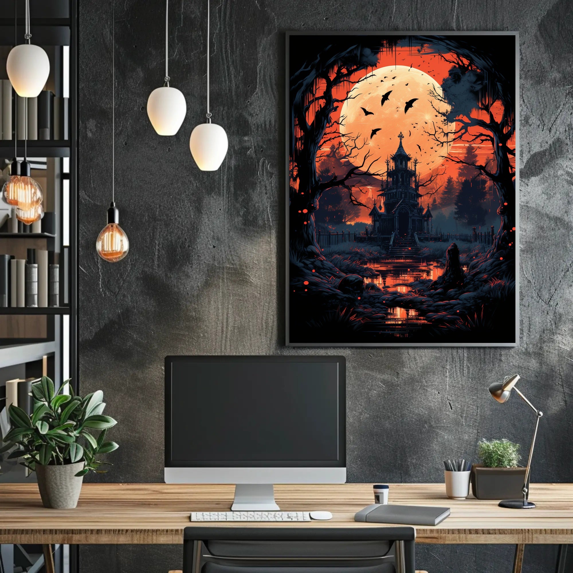 Haunted Mansion Under The Blood Moon Poster