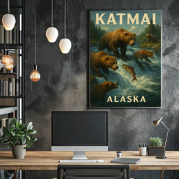 Katmai National Park Alaska Poster