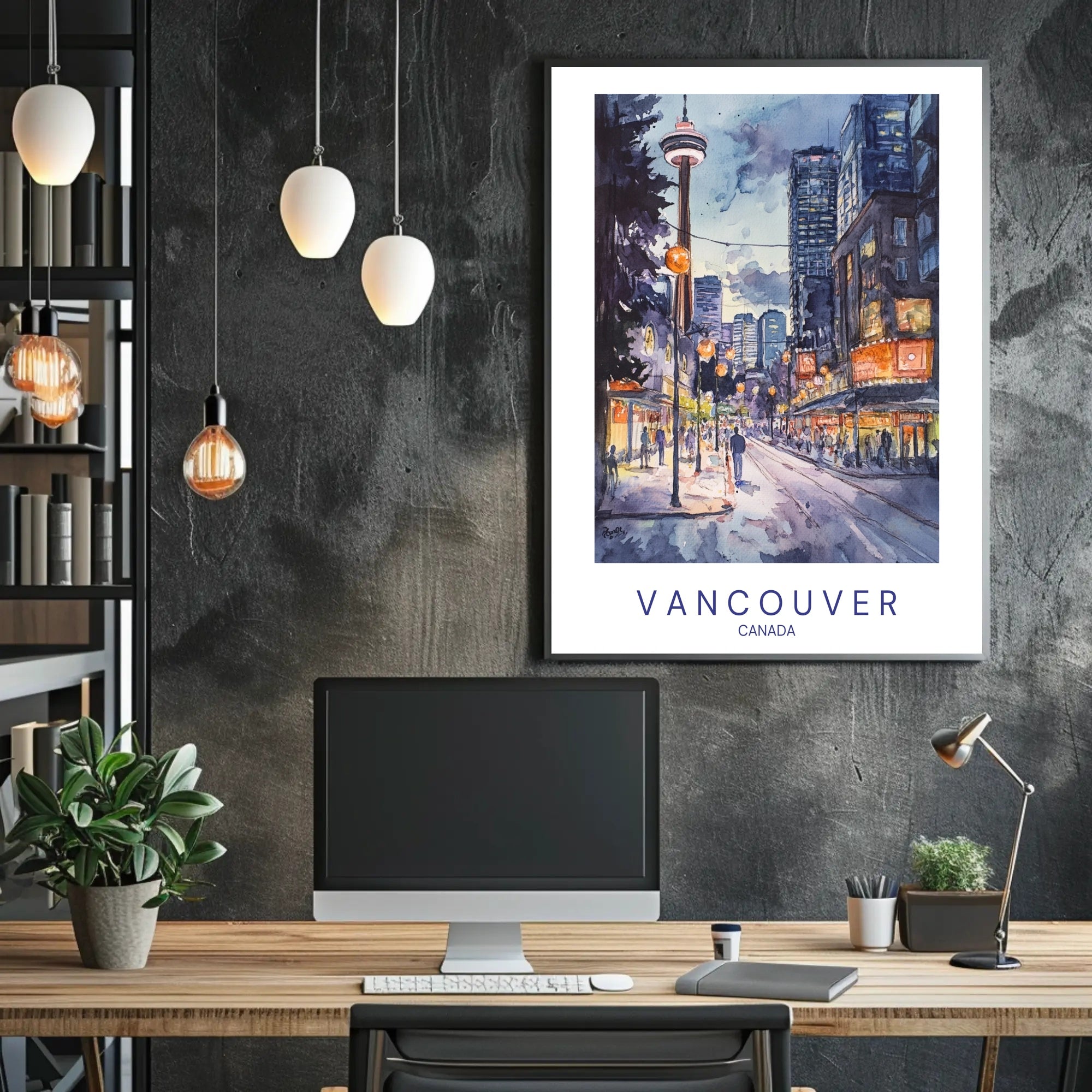 Vancouver Cityscape Poster PosterGoat