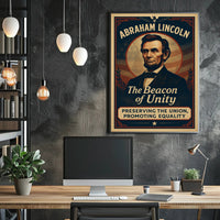 Abraham Lincoln Inspiring Vintage Historical or Presidential Poster PosterGoat