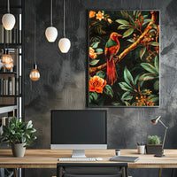 Tropical Bird in Paradise Wall Art Print