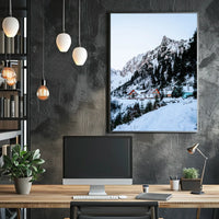 Winter Mountain Retreat Poster