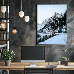 Winter Mountain Retreat Poster