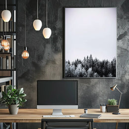 Winter Forest Serenity Poster