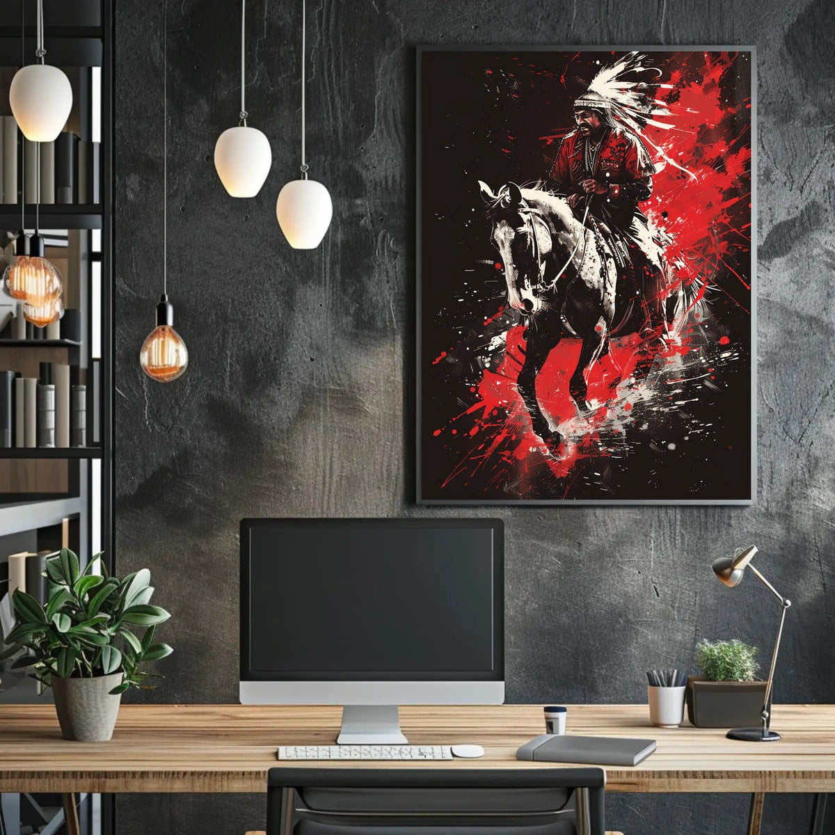 Warrior On Horseback Poster