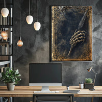 Gothic Quill of Mortality Artistic Poster