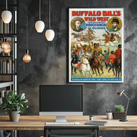 Buffalo Bill's Wild West Vintage Heritage Poster Print PosterGoat