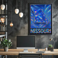 Missouri In Vibrant Waves Poster