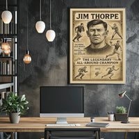 The Legendary All-Around Champion Jim Thorpe Poster