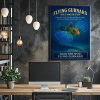 Flying Gurnard Salt Water Fish Poster
