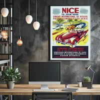 Nice International Automobile Week 1949 Poster